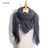 Женская осенне-зимняя толстая шаль, теплый квадратный шарф