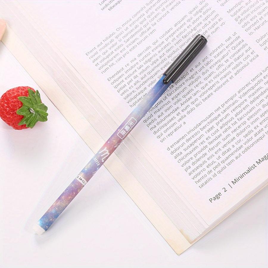 Школьный сезон 12 шт. 0,5 мм двенадцать созвездий креативная ручка звездное небо черная ручка на водной основе для экзамена милая гелевая ручка созвездие