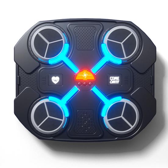 1 комплект музыкальной боксерской машины, настенная, совместимая с Bluetooth, регулируемая, умная, светодиодная, боксерская тренировочная мишень, боксерская подушка, домашний тренажерный зал, тренировочное оборудование