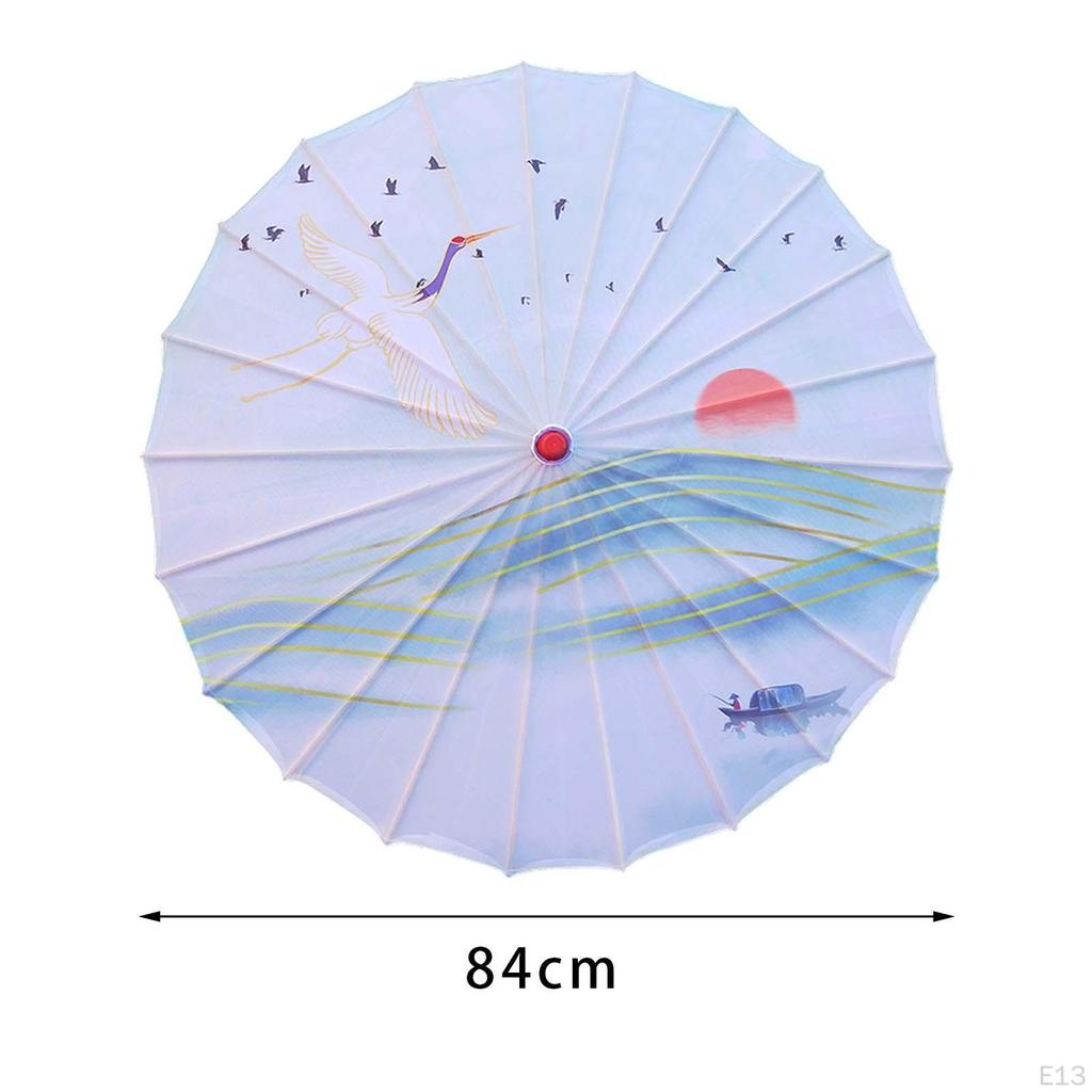 Chinese Oiled Paper Umbrella Art Classical Dance Decorative Antique for