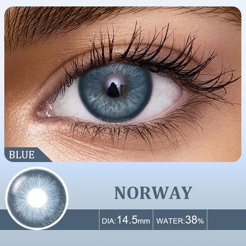 Eyeshare Натуральные цветные линзы для глаз, 2 шт. цветные контактные линзы для глаз, синие косметические контактные линзы для глаз, ежегодные косметические цветные линзы