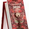 Настольный календарь на 2026 год, масляная живопись, 365 дней, с подставкой, ежемесячный художественный календарь для дома, офиса, украшения стола, ежедневник