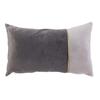 [A0880] - Двухцветная замшевая подушка Scarlett серого цвета - 50x30 см