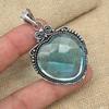 Граненый голубой топаз Gemstone 925 Sterling Silver Handmade Уникальный ювелирный кулон