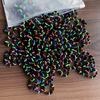 YANRONG 50PCS/Pack Girl Colorful Scrunchie Hair Accessoires Elastic Hair Ties Ponytail Holder Hair Band Headbands Fashion Headwear