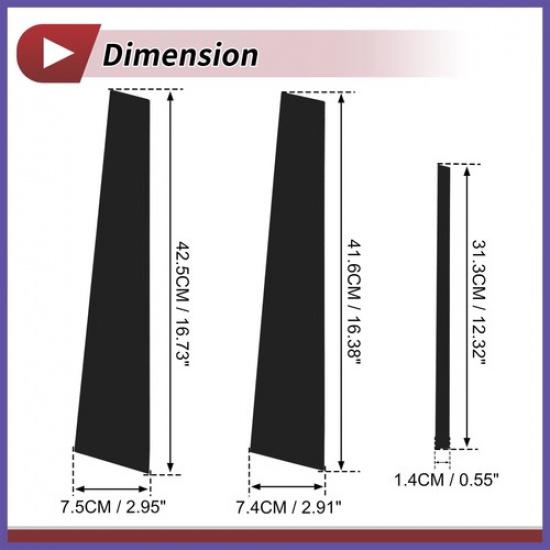 6Pcs Door Pillar Window Trim for Lexus GS 2006-2011