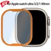 Защитное стекло для экрана для Apple Watch Ultra 3/2/1 Металлическая рамка для iWatch Ultra 49 мм Защитная пленка HD против царапин