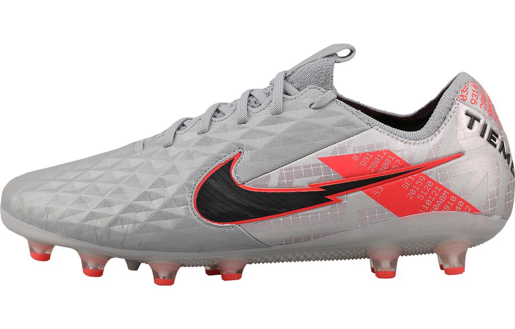 Nike Tiempo Legend 8 Elite Ag Pro 'Metallic Grey Crimson' CW0599-906