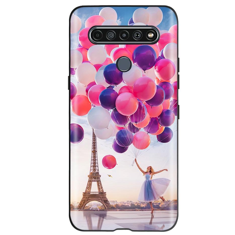 Чехол для LG K61 2020 Милый Кот Бабочка Мягкий Силиконовый Ударопрочный Чехол для Телефона Для LG K61 K 61 Fundas Case LGK61 Coque 6.53'' Shell