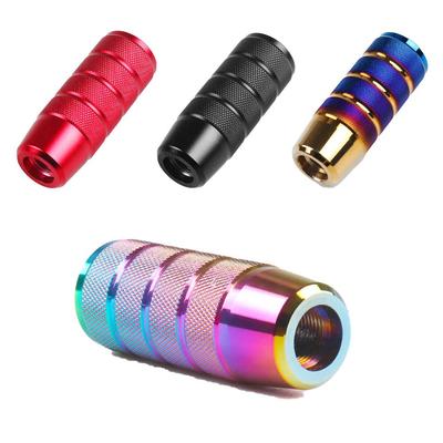 SC RACING JDM USDM Универсальная неохромовая радужная накладка-удлинитель на ручку переключения передач с адаптером