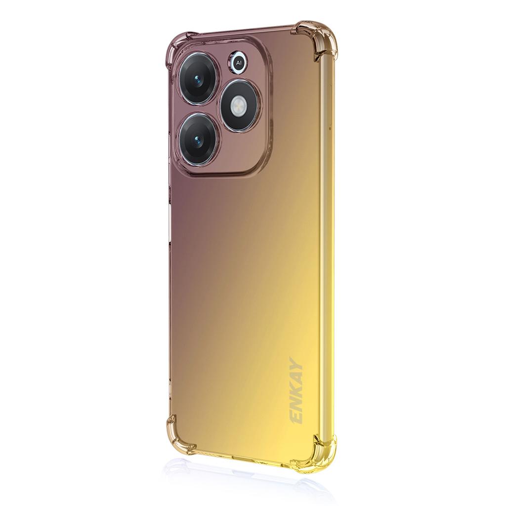 For TECNO Spark Go 2024 4G/TECNO Spark 20 TPU Case ENKAY Thickened Four Corner Drop-proof Phone Back Cover