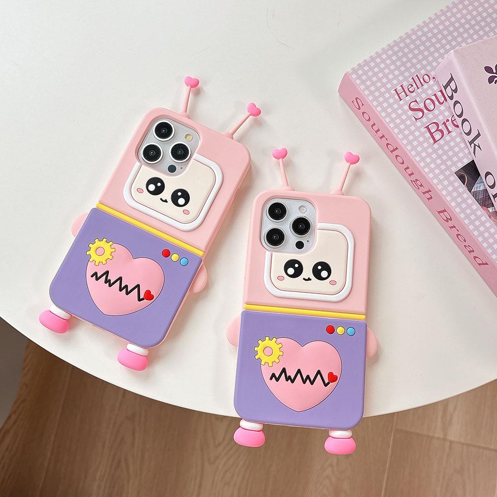 Kawaii 3D мультфильм силиконовый чехол для телефона Xiaomi 13 14 15 Redmi K60 K70 K80 Pro милый анти-падение мягкий силиконовый чехол для Huawei Nova13 Nova12 Honor подарок