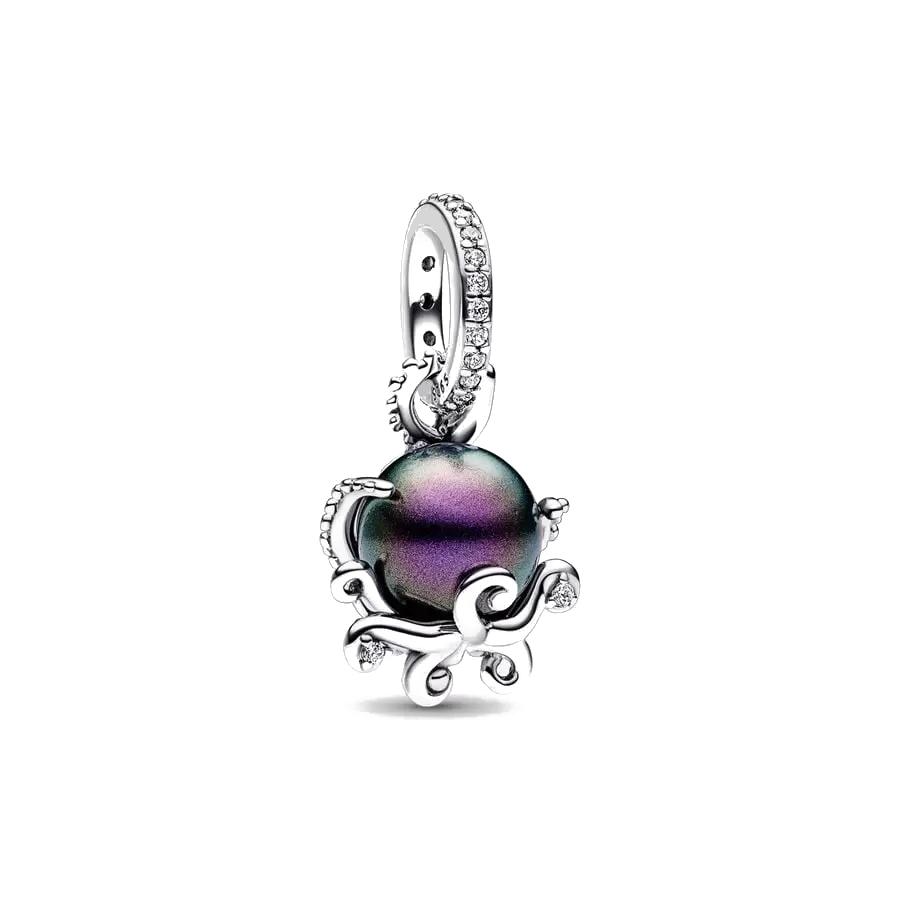 925 Silver   Charm Bracelet Ocean Clownfish Octopus Crab Pendant Mermaid Beads DIY Gifts