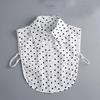 Формальный накладной воротник для женщин с вышивкой, искусственный воротник, полурубашка, блузка, поддельные воротники, свитер, рубашка, съемные воротники, аксессуары