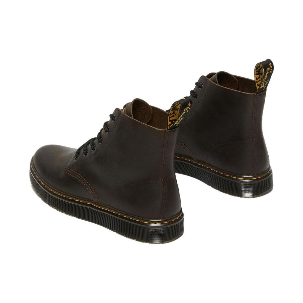 Dr. Martens Leather Comfortable Casual Short Martin Boots Unisex Boots Dark-Brown 27779201