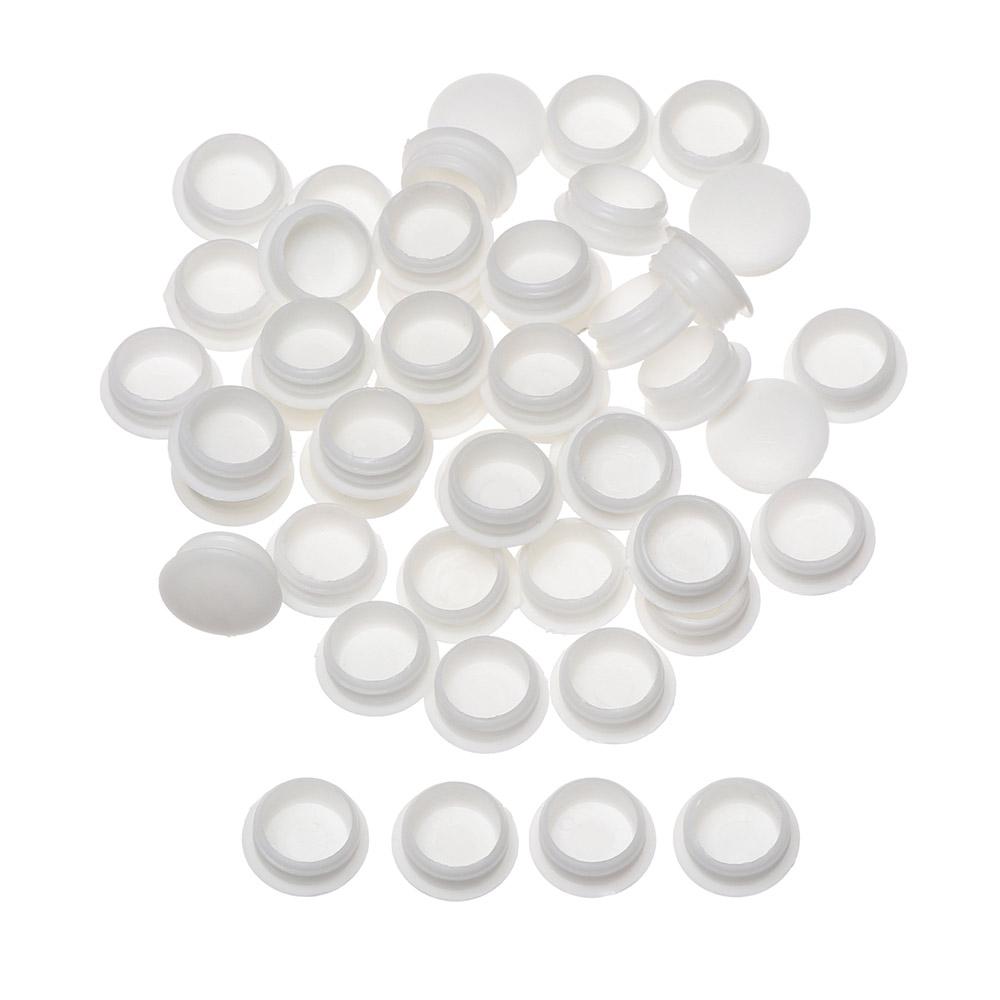 50Pcs Practical Exterior Hole Ornament Hardware Screw Decor Furniture Hole Covers Protective Cap Dust Plug Stopper