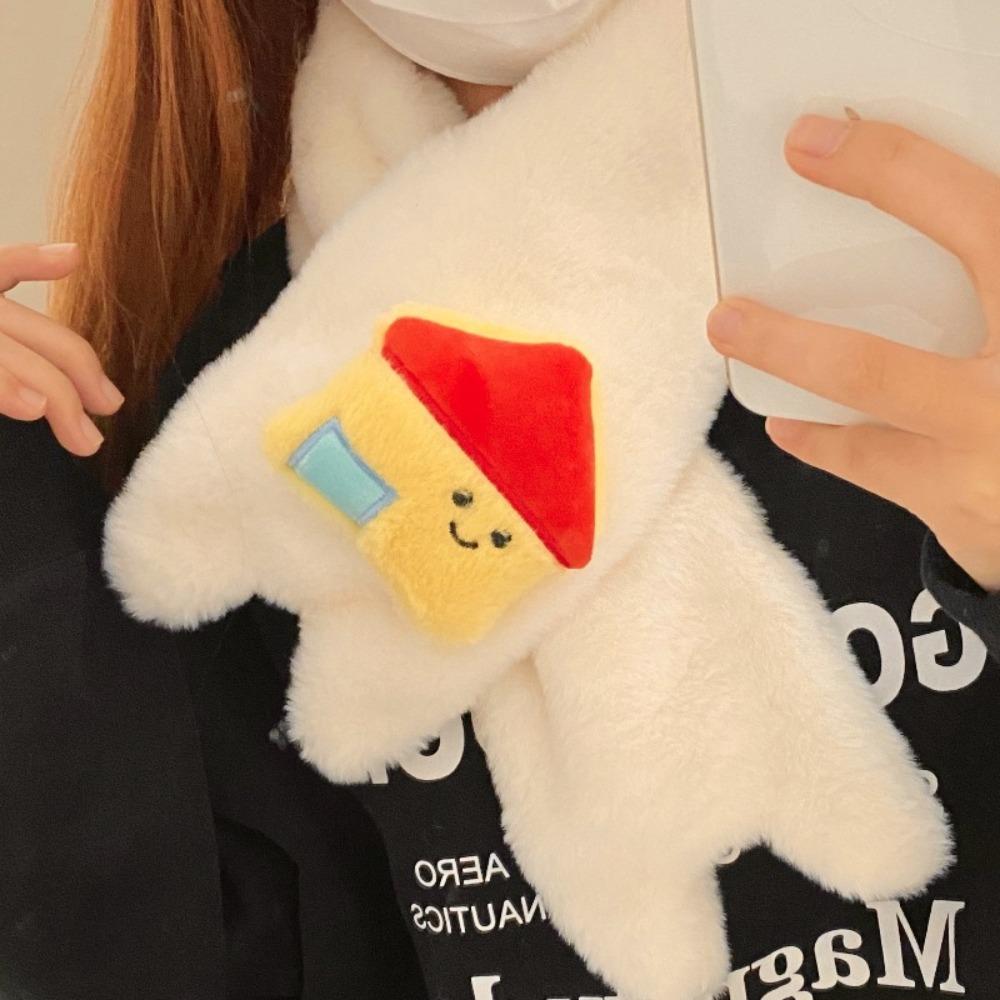 Thicken Neckerchief Wrap Cartoon Neck Warmer New Gloves Winter