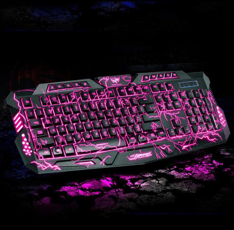 Cool M-200 English Pro Gaming Keyboard 3 режима подсветки Клавиатура с питанием от USB