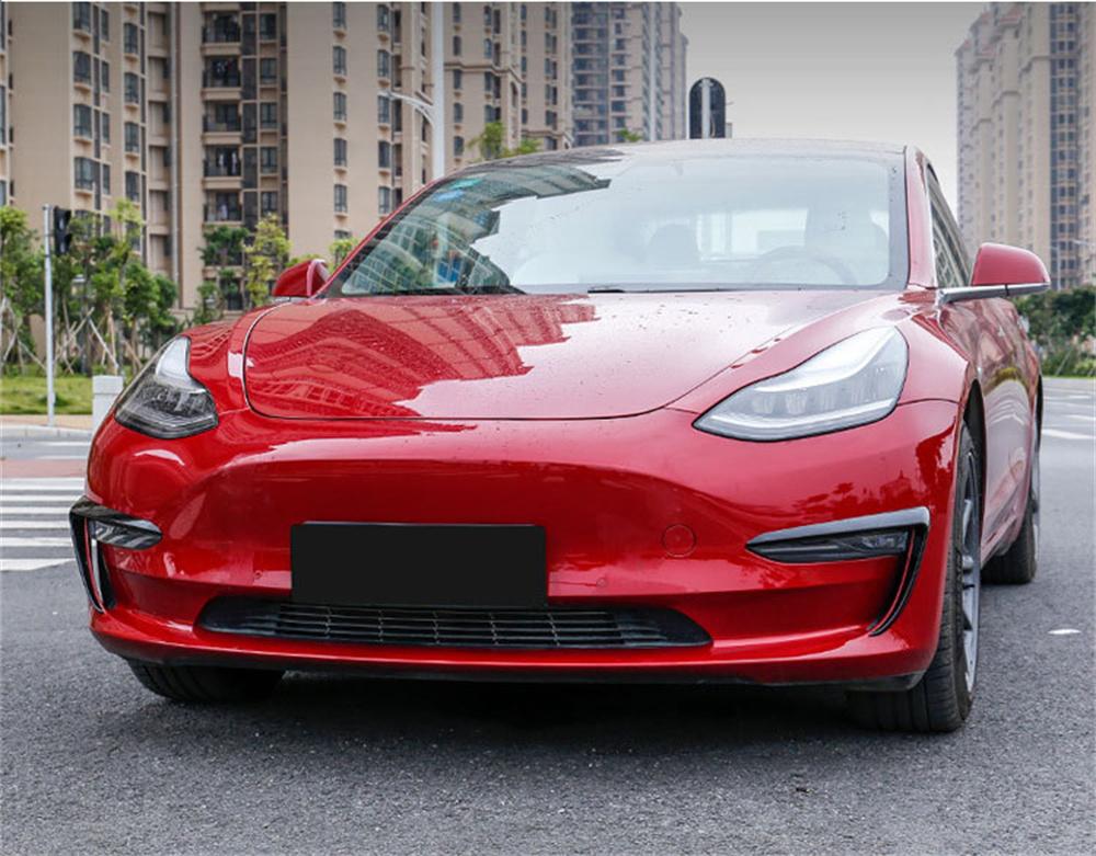 Накладка на противотуманную фару с отделкой под карбон для Tesla Model 3 2017+