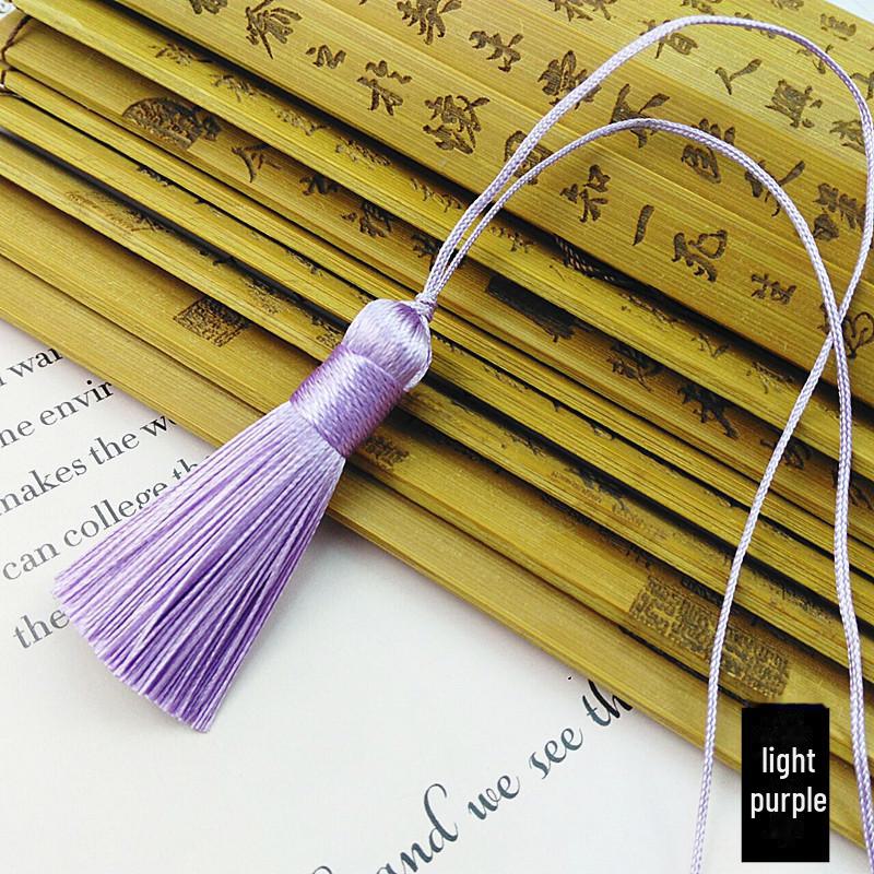 Short 5cm DIY Handmade Tassel Pendant for Phones or Cars - Retro Style