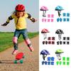 1 Set Breathable Children Protective Gear Bright Color Fashion Kids Cycling Helmet Knee Hand Elbow Guards Outdoor Sports Protection
