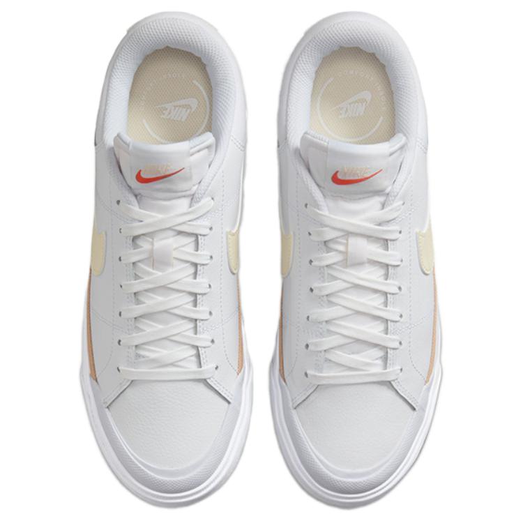 Nike Court Legacy Lift White Coconut Milk Women Sneakers Hemp Light-Crimson DM7590-106