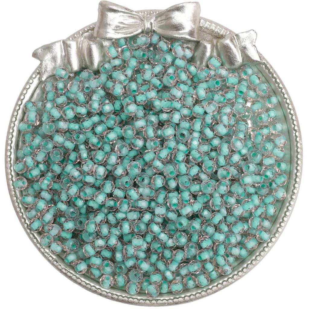 120 шт. стеклянные бусины, чешские бусины, бусины-разделители с двойным окрашиванием для изготовления ювелирных изделий, аксессуары