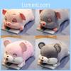 Cute Cartoon Pig Mouse Hamster Bed Pillow Girls Office Lunch Plush Gift Toy