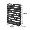 Yamazaki Wide Umbrella Stand, Black, Approx. W30 x D10 x H43cm, Brick, Holds Folding Umbrellas, Product Number 2361
