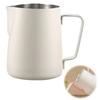 EsiFare Milk Jug for Latte Art, 350ml Stainless Steel Milk Pitcher, Espresso Milk Frothing Pitcher with Graduated Markings, Heat Resistant, Easy