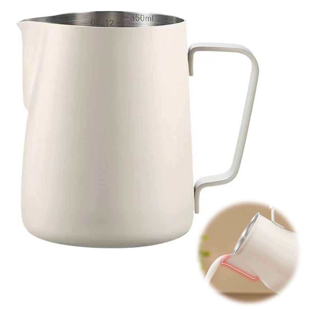 Молочник EsiFare для латте-арта, 350 мл, кувшин для молока из нержавеющей стали, кувшин для вспенивания молока для эспрессо с градуировкой, термостойкий, простой
