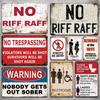 Warning Metal Sign Danger Public Slogan Vintage Posters Metal Caution Metal Plate for Garage Park Toliet Man Cave Wall Decor