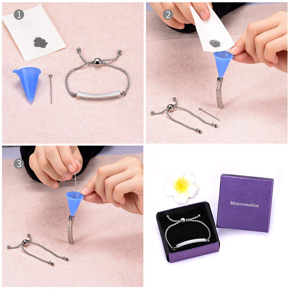 Браслет из нержавеющей стали с кристаллами для кремации, кубическая урна для пепла, медальон, памятный ювелирный браслет для пепла из нержавеющей стали, сталь, нет,