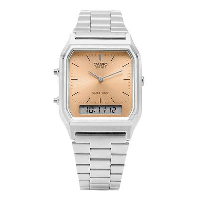Aq 230a 4amqydf  Aq 230a 4a  Аналогово-цифровые квадратные винтажные ретро публичные металлические часы