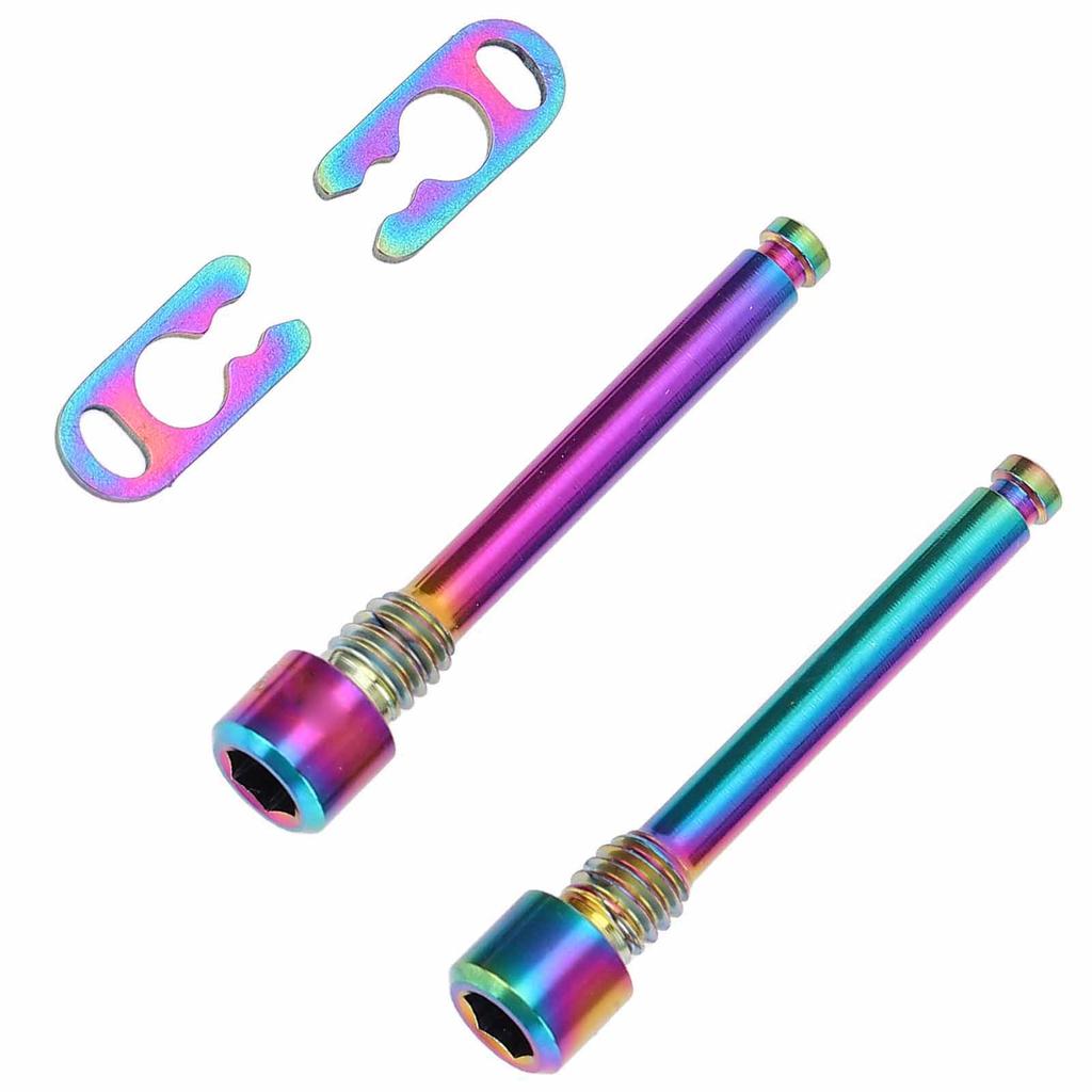 4 шт. зажим для дискового тормоза горного велосипеда, резьбовой штифт, титановый сплав, обработка на станке с ЧПУ, крепежный винт для дискового тормоза