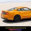 18-20 Ford Mustang Modified Quad Exhaust Rear Lip Small Body Kit Carbon Fiber Spoiler