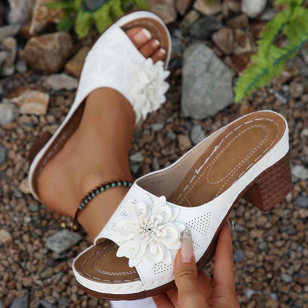 Fashion Wedge Sandals and Party Shoes Shock-absorbing and Comfortable Slippers for All Seasons Slides Women 2025 New Ladies' Decorative