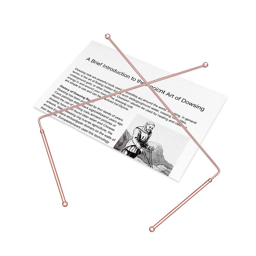 2Pcs Professional Dowsing Rods Adjustable Divination Rod Soul Communication