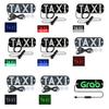 LED Indicator Light Waterproof Lamp with Car Windshield Light USB Power Taxi Sign Stickers for Ride-Hailing