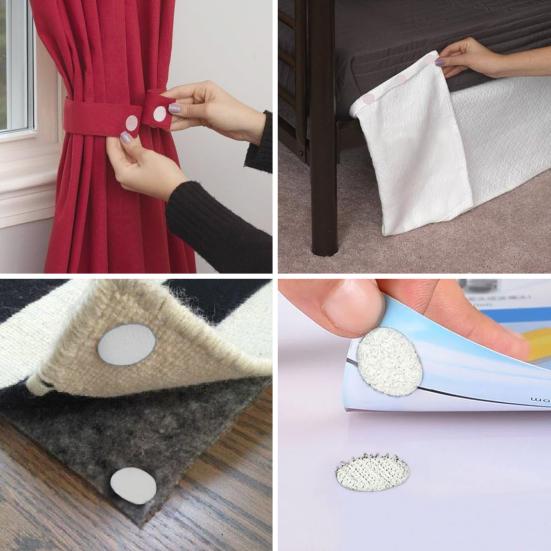 500 шт. самоклеящихся точек диаметром 10 мм для многоразового использования в классе, школе, сделай сам, проекты ручной работы, нейлоновая липкая задняя часть, крючок, круглая застежка-лента для монет