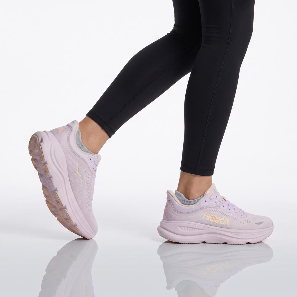 HOKA Bondi 9 W - Женские кроссовки для бега Розовые 1162012-LRMT ОРИГИНАЛ