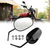 Мотоциклетное зеркало заднего вида 8 мм, черные боковые зеркала для Harley Dyna Electra Glide Fatboy Iron 883 Road Glide Sportster 883 1200