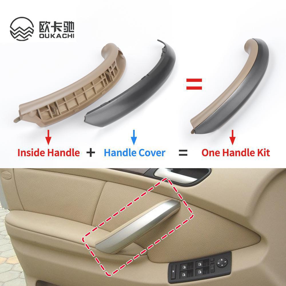 Automobile Exterior Decoration Parts Inner Handle Door Panel Pull Trim Cover Front Left Right Side for BMW X5 E53 1999-2006
