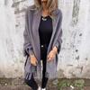 2024 Women's Casual Knit Plush Tassel Shawl Coat