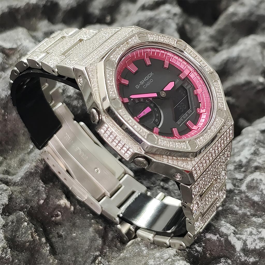 Casio Мужские черные часы 44 мм GA-2100-1A1(Watch3--)