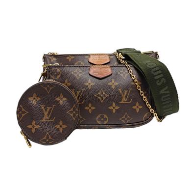 [Б/У] Multi Pochette Accessoires Цепочка Monogram Пять-в-одном Комбинированная Сумка Покрытие Холст Кожа Маджонг Сумка Под Мышку Ручная - Очень Хорошее #FLOS6N