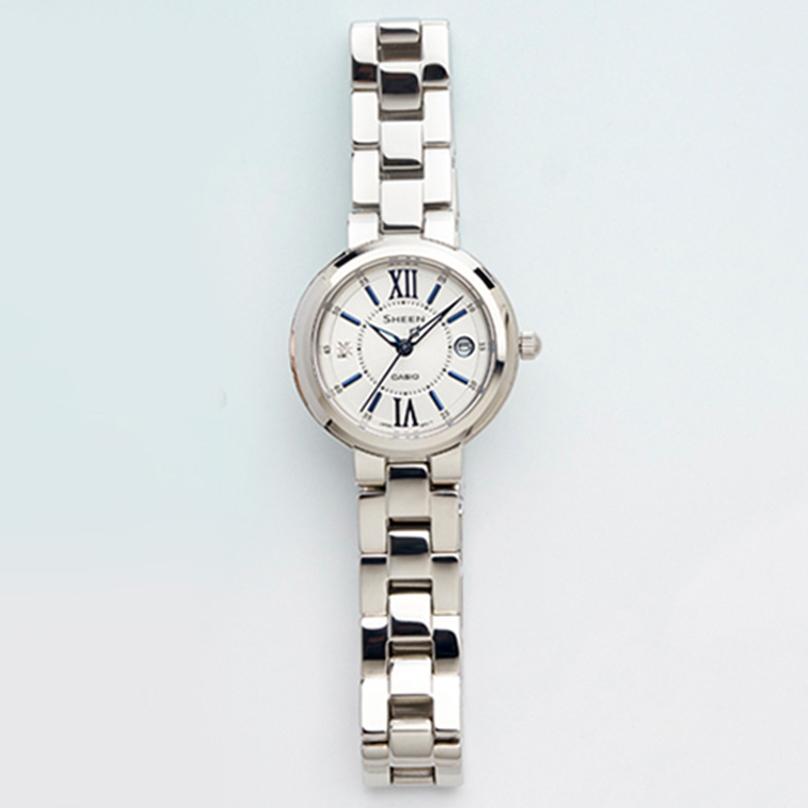 Casio Женские часы SHEEN 32 мм Серебристые SHE-4528D-7AUPR