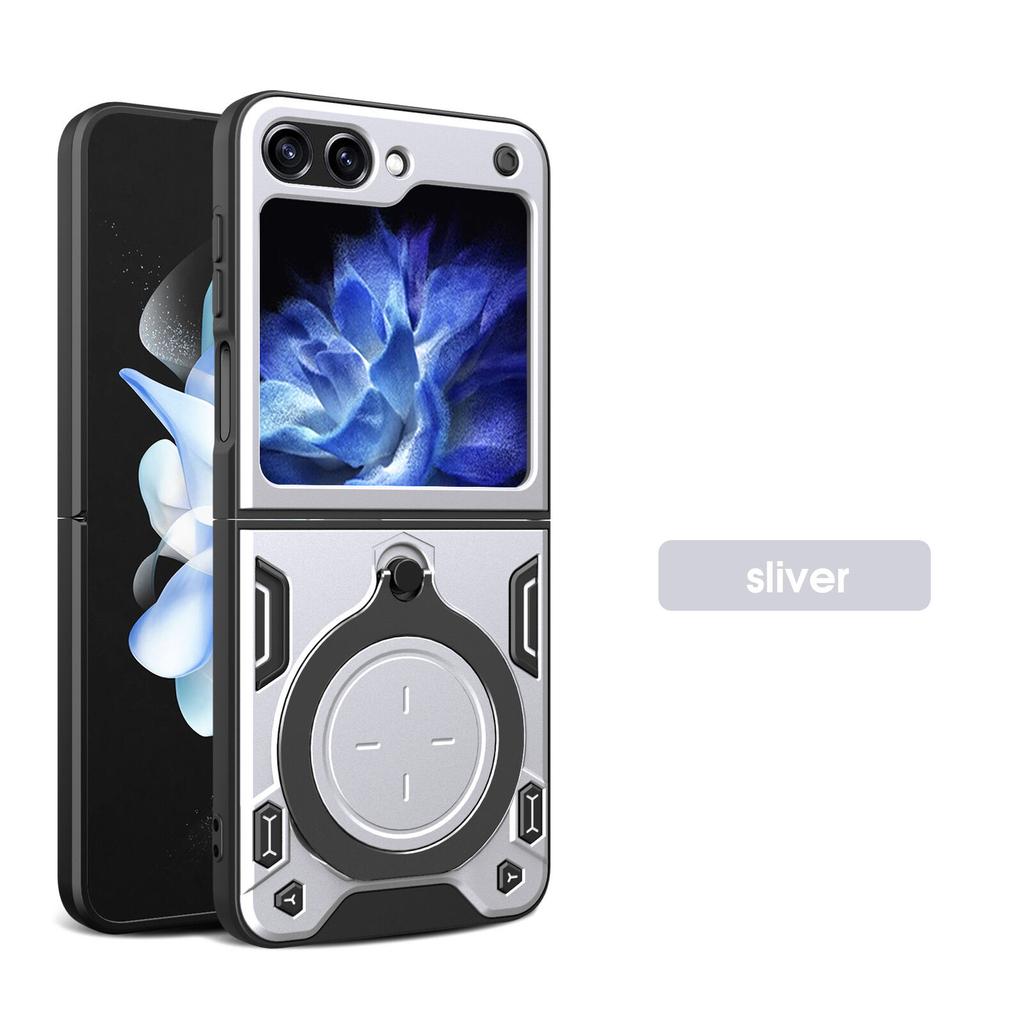 Heavy Duty Protective Cover For Samsung Galaxy Z Flip 6 5 4 Case Stand Holder Lens Protection Shockproof Funda Coque Capa