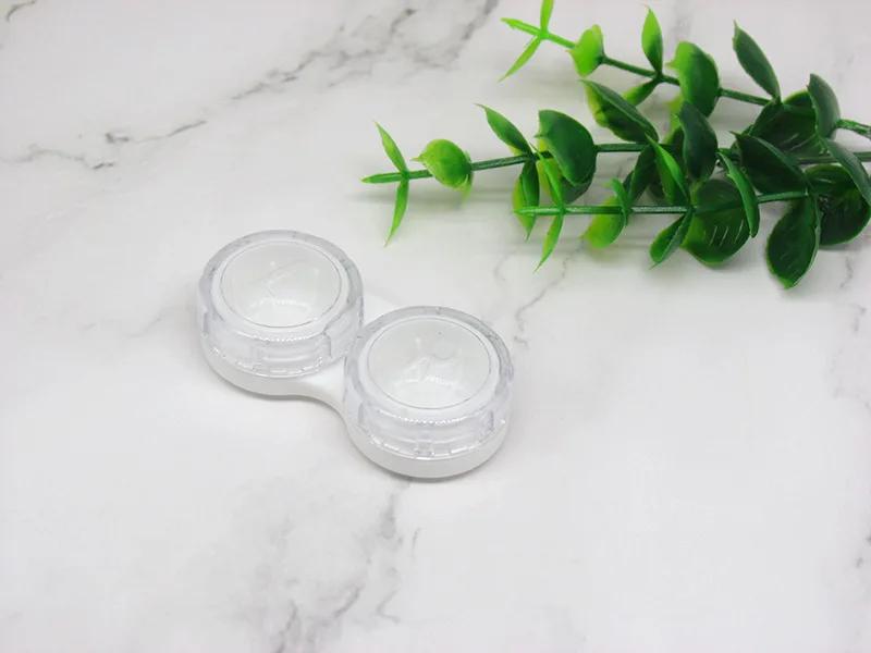 New Simple Mini Contact Lens Case Girl Women Colored Contact Lenses Box Eyes Contact Lens Container Box Case