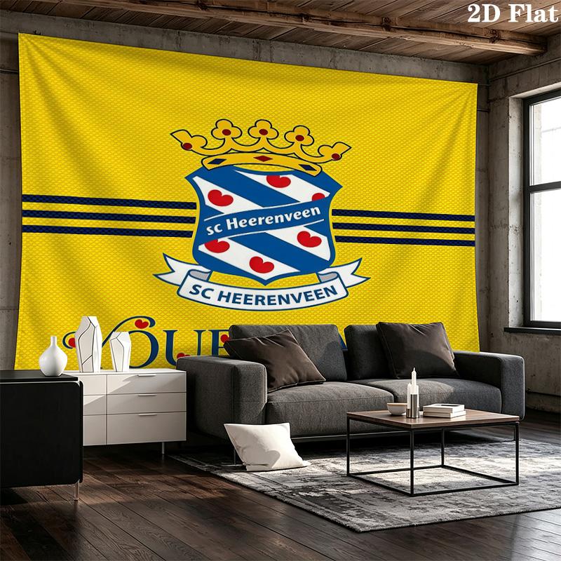 Custom Name SC HeerenveenPrinted Tapestry – Wall Hanging for Bedrooms, Dorms, and Home Decor